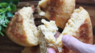 人参とチーズの米粉パン